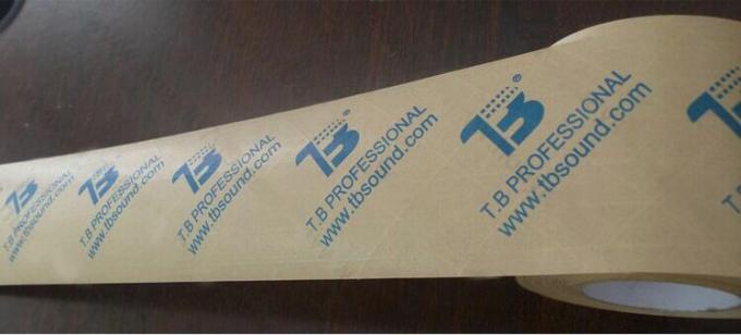 Industrial Reinforced Fiber Gummd Kraft Paper Tape With Logo Printed 2 Inch x 60 Yards