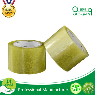 China Custom Quiet Transparent Packing Tape , Personalized Rubber Adhesive Tape Free Sample supplier