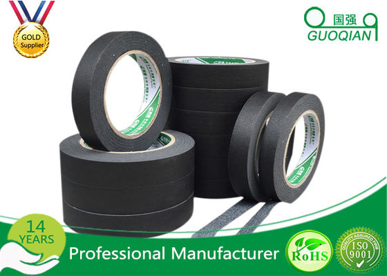 China Low Stretch Black Colored Masking Tape waterproof For Painting / Decorative supplier