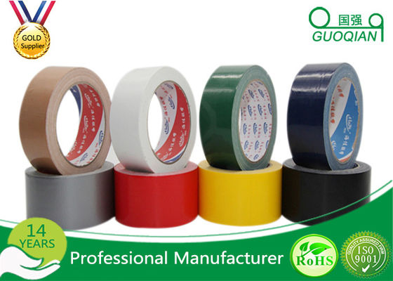 China Single Sided Colored Cloth Duct Tape waterproof High Bond For Marking / Bundling supplier