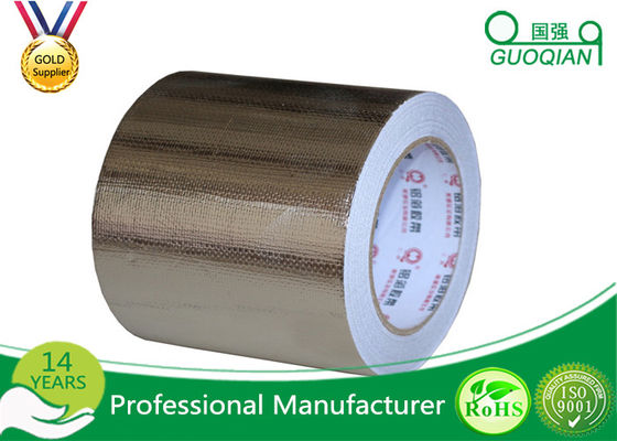 China Reinforced Aluminium Foil Tape Heat Resistance , High Temperature Foil Tape Hot Melt supplier