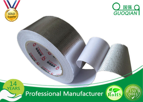 China One Side High Temperature Aluminum Foil Tape With Silicone Coated Glassine Release Paper supplier