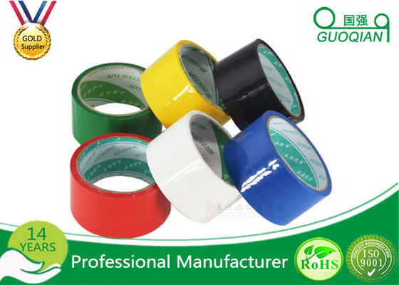 China Stable 48mm Red PVC Packing Tape , Light Weight Custom Printed Parcel Tape supplier