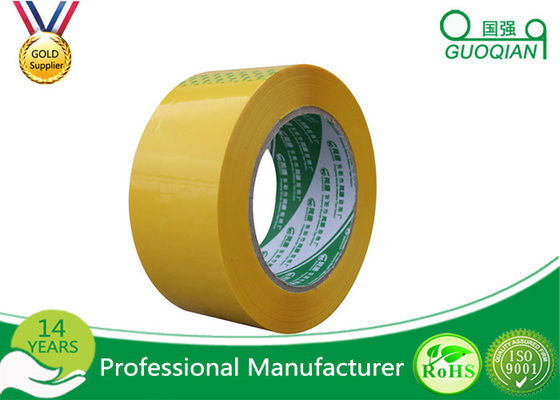 China Pressure Senditive Coloured Packaging Tape 11 mm - 288 mm Yellow Bopp Packing Tape supplier