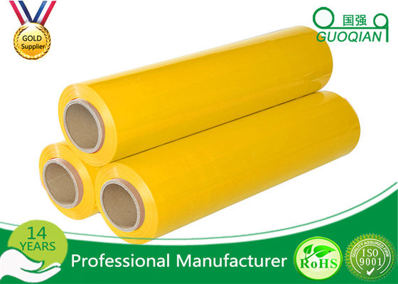 China Yellow Packaging Stretch Wrap Film PE Material For Lastic Raw Material supplier