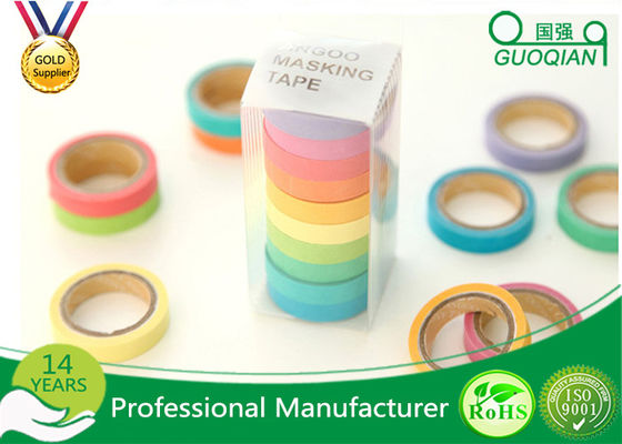 China Arts / Gift Crafts Wrapping Japanese Washi Paper Tape Girls Favorite Color supplier