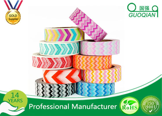 China Colorful Custom Printed Washi Tape Decorative Masking Tapes For Boxing Masking supplier