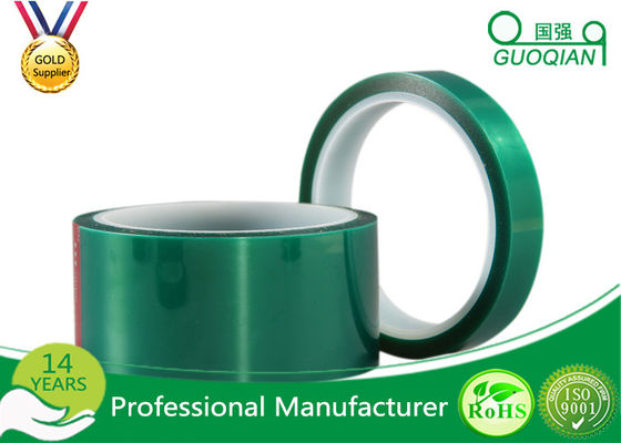 China Green Insulated Electrical Tapes 200C No Printing For Paint Masking supplier