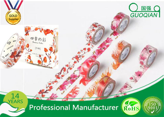 China DIY Decorative Sticky Washi Masking Tape For DIY Craft Scrapbooking supplier