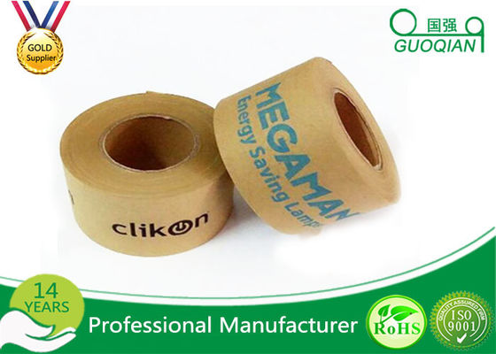 China Environmental Reinforcement Kraft Paper Tape For Sealing / Packaging supplier
