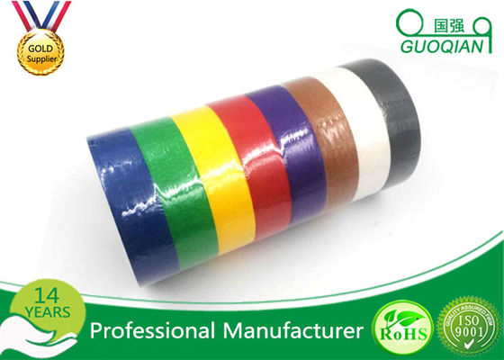 China White /  Yellow / Red Crepe Paper Decorative Masking Tape With Rubber Based Gule supplier