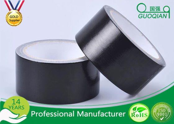 China Black Color PE Coated Economy Cloth Duct Tape 60 Yds Length Waterproof Duct Tape supplier