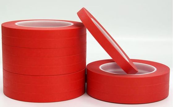 China Heat-resistant Strong Adhesion Colored Masking Tape / Red Duct Tape supplier