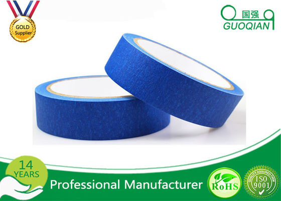China Blue Painters Rubber adhesive Colored Masking Tape For Auto Industry supplier