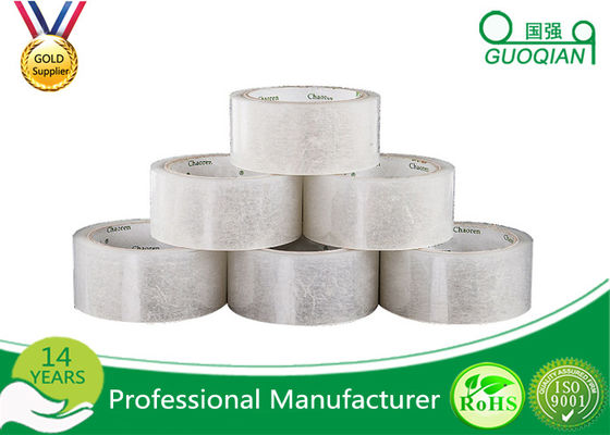 80M Length Clear Water Resistant Bopp Adhesive Tape High Temperature supplier