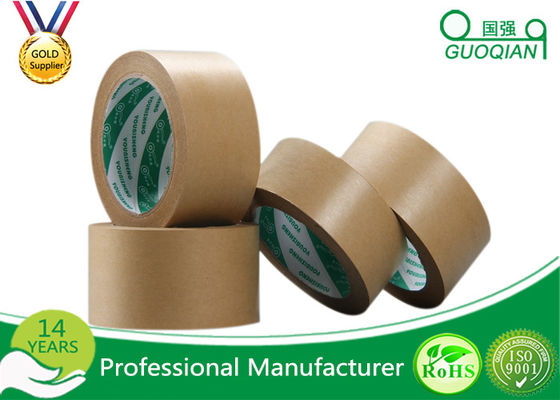 Water Activated Kraft Paper Tape Single Side Pressure-Sensitive Adhesive supplier