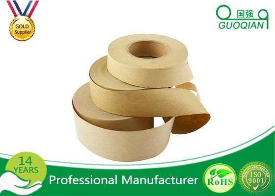 Water Activated Kraft Paper Tape Single Side Pressure-Sensitive Adhesive supplier