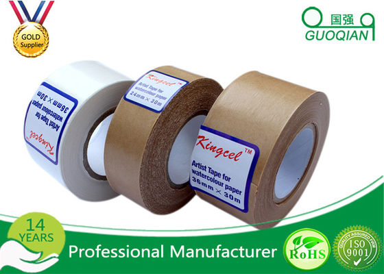 Water Activated Reinforce Kraft Paper Tape For Sealing Carton supplier