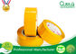Yellowish Colored Duct Tape Waterproof Masking Tape For Carton Sealing Hot Melt Adhesive supplier