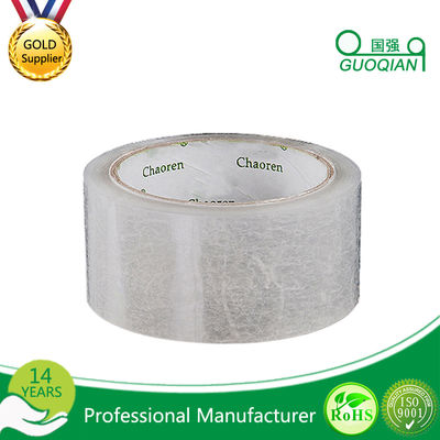 Strong Adhesive White Silent Packing Tape , Clear Custom Masking Tape supplier