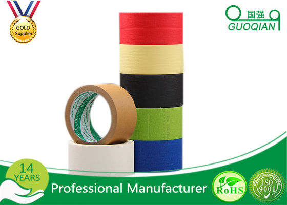 Multi Colored  Masking Tape Adhesive , Natural Rubber Tape 36mm X 55m supplier