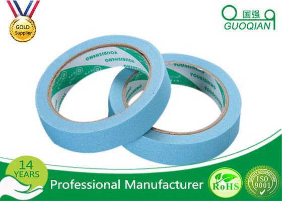  Adhesive Waterproof Colored Bule Masking Tapes Auto Painting Paper Masking Tape supplier