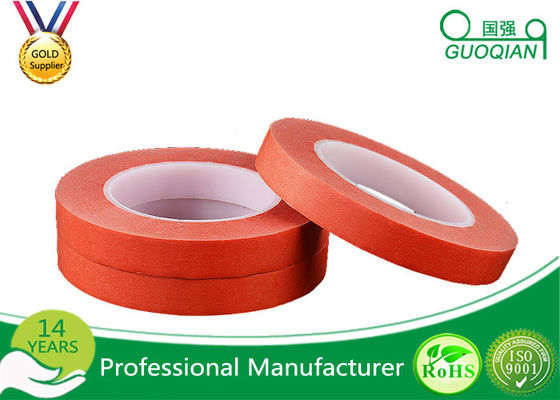 Quality product Red crepe paper Maksing Tape For Automotive painting decoration 75mm Width supplier