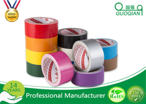 Personalized Black Electrical Cloth Tape , Cool Fabric Duct Tape For Packing supplier