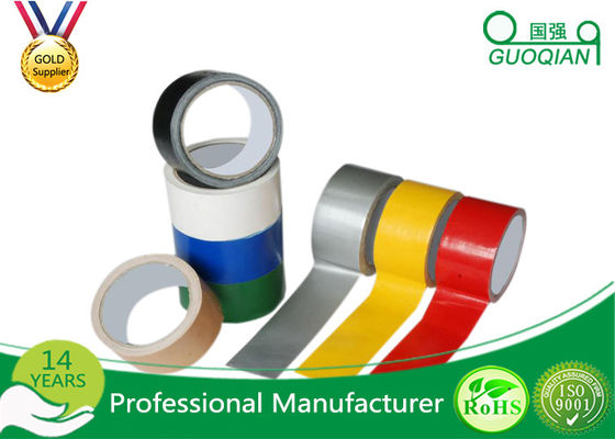 Personalized Black Electrical Cloth Tape , Cool Fabric Duct Tape For Packing supplier