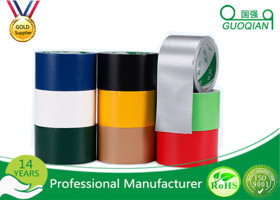 Personalized Black Electrical Cloth Tape , Cool Fabric Duct Tape For Packing supplier