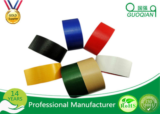 Personalized Black Electrical Cloth Tape , Cool Fabric Duct Tape For Packing supplier