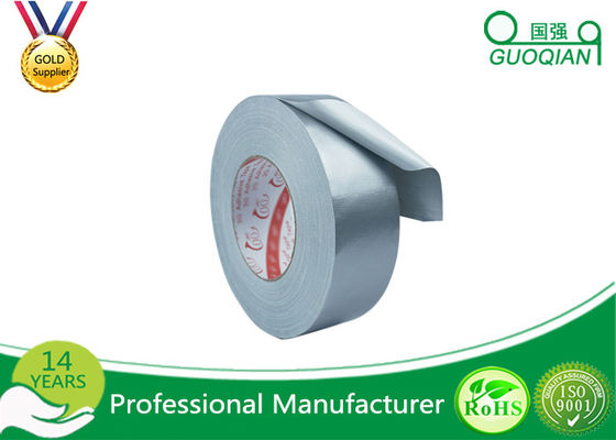 Silver Cloth Duct Tape Waterproof For Cargo Shipping Packing Environmental Protection supplier