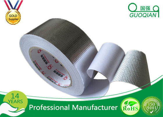 One Side High Temperature Aluminum Foil Tape With Silicone Coated Glassine Release Paper supplier