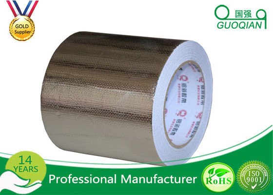 One Side High Temperature Aluminum Foil Tape With Silicone Coated Glassine Release Paper supplier