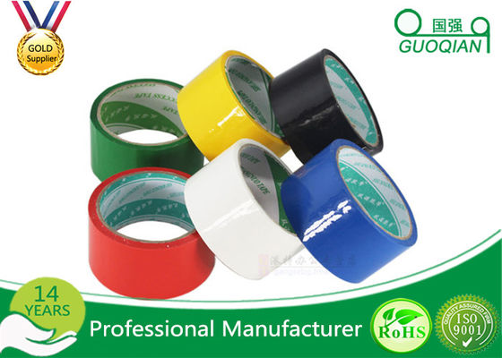 BOPP Strong Parcel Acrylic Coloured Packaging Tape Single Side 50mm * 66 M supplier