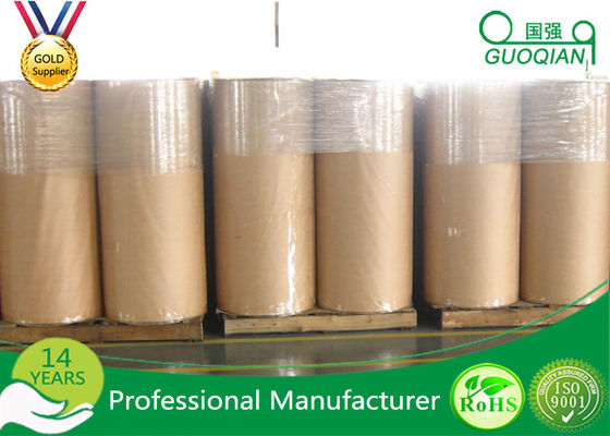 Single Side Strong Adhesive Bopp Jumbo Roll Tape For Packing / Slitting supplier