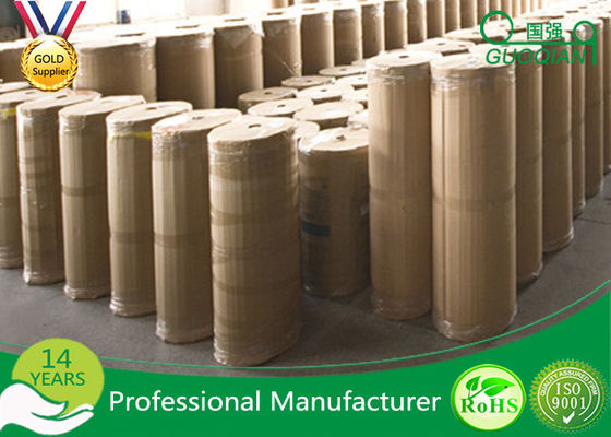 Single Side Strong Adhesive Bopp Jumbo Roll Tape For Packing / Slitting supplier