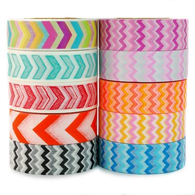 Colorful Custom Printed Washi Tape Decorative Masking Tapes For Boxing Masking supplier