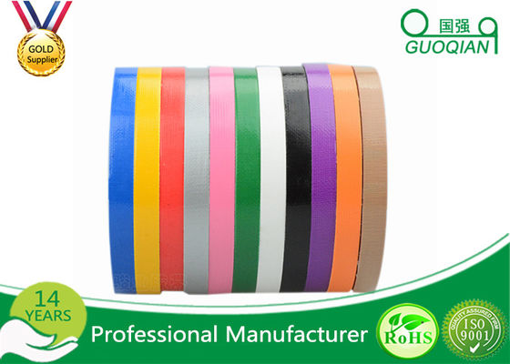 Acrylic Adhesive Single Sided Cloth Duct Tape / Tissue Packing Narrow Duct Tape For Carpet Fixed supplier