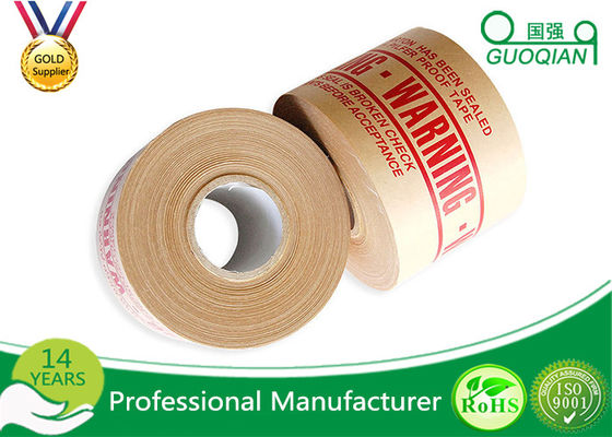 Water Activated Kraft Paper Tape Anti Static With Cotton Thread For Packing supplier