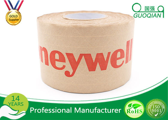 Custom Waterproof Fiber Reinforced Kraft Paper Tape For Box Making supplier