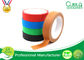 Rubber Glue Crepe Paper Colored Masking Tape For Car Painting 1.2-4.5cm supplier