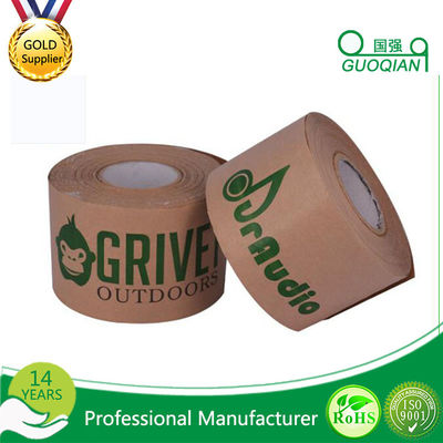 Writable Art Craft Kraft Paper Tape , brown kraft tape Printed Custom Logo supplier