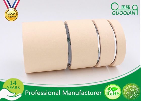 Rubber Glue Car Painting Colored Masking Tape , Adhesive 2 Inch Masking Tape Water Resistant supplier