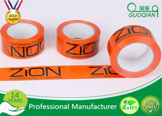 Professional Adhesive 50m / 100m Printed Packing Tape For Advertisement supplier