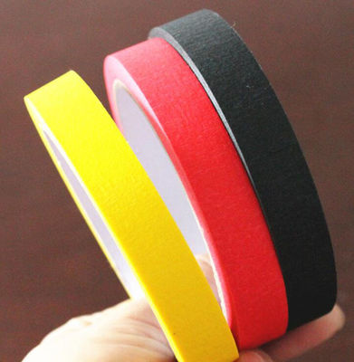 Heat Resistance No Residue Colored Masking Tape For Wall / Car Painting supplier