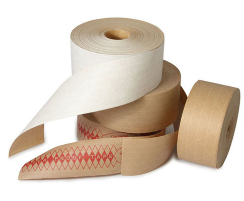 Customized Brown Kraft Paper Box Sealing Tape Water Proof Gummed Tape supplier