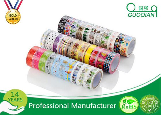 Diary Scrapbook Adhesive Deco Washi Masking Tape For Sealing Envelopes supplier