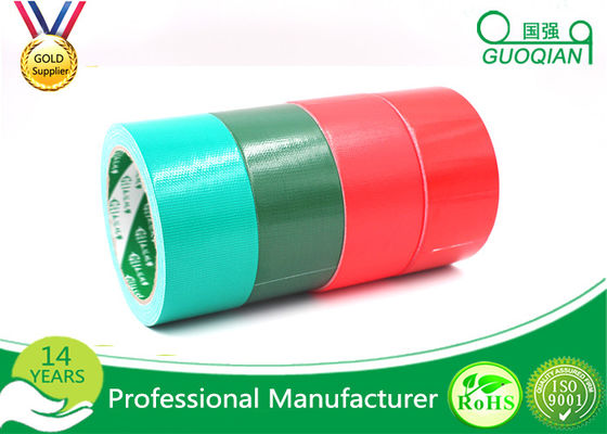 Waterproof Sticky Rubber  Adhesive Cloth Duct Tape Roll , Thickness 0.1m - 0.44mm supplier