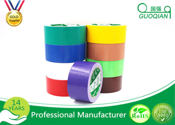 Waterproof Sticky Rubber  Adhesive Cloth Duct Tape Roll , Thickness 0.1m - 0.44mm supplier